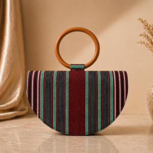 AurSaré Burgundy Òkè Heritage Bag