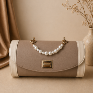AurSaré Taupe Pearl Bag
