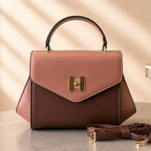 QAZA Structured Top Handle Bag