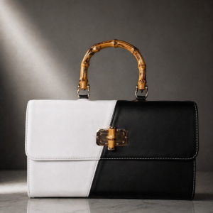 AurSaré Ebony Ivory Bamboo Bag