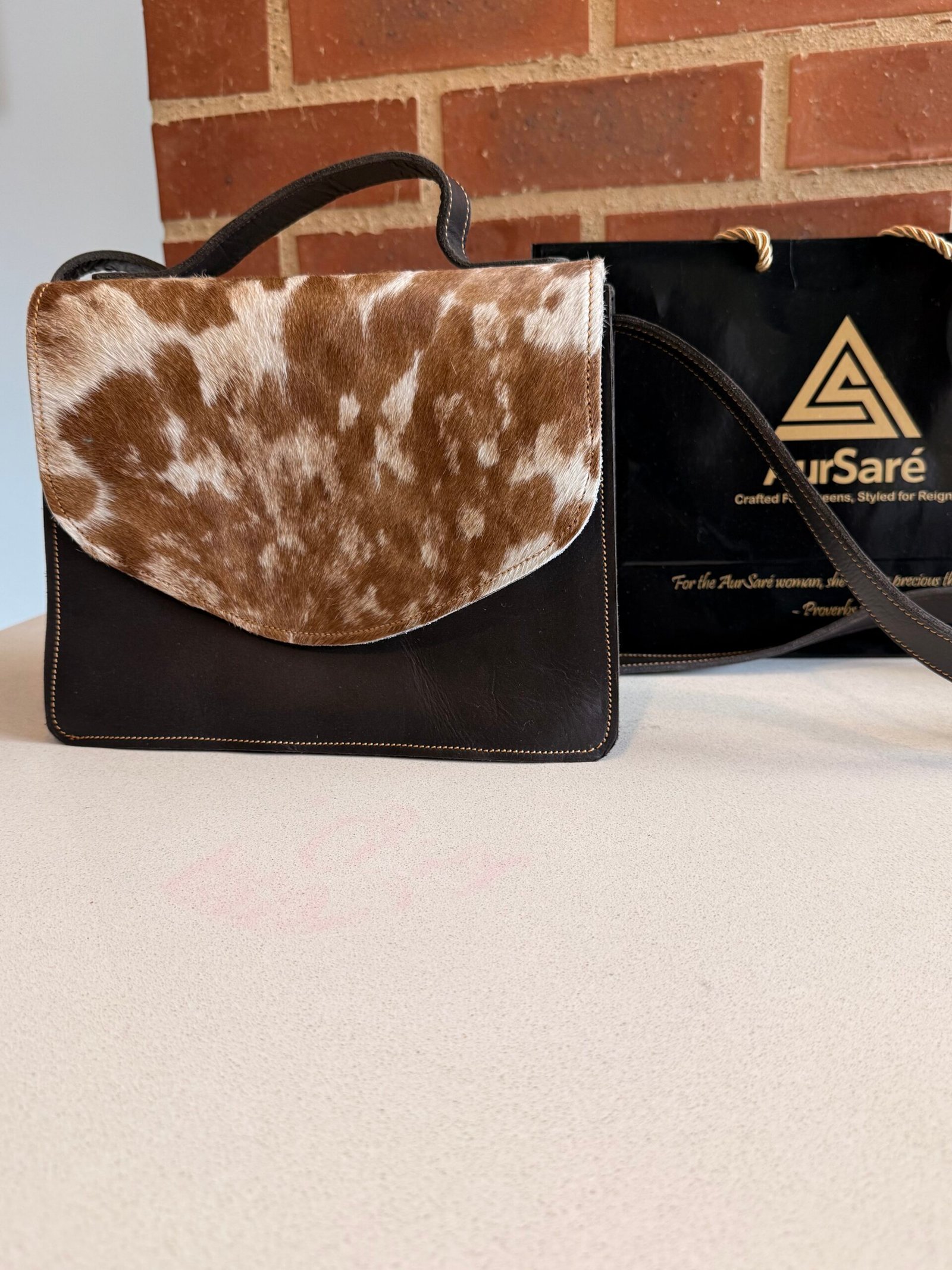 The AurSaré Hair-On Leather Bag - Image 4