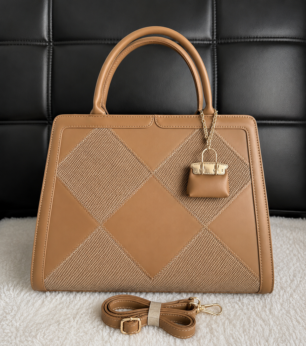 Lasvenis Camel Étoile Tote